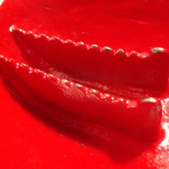 Vintage Distressed Red Cast Iron Nut Cracker - Picture 7 of 10